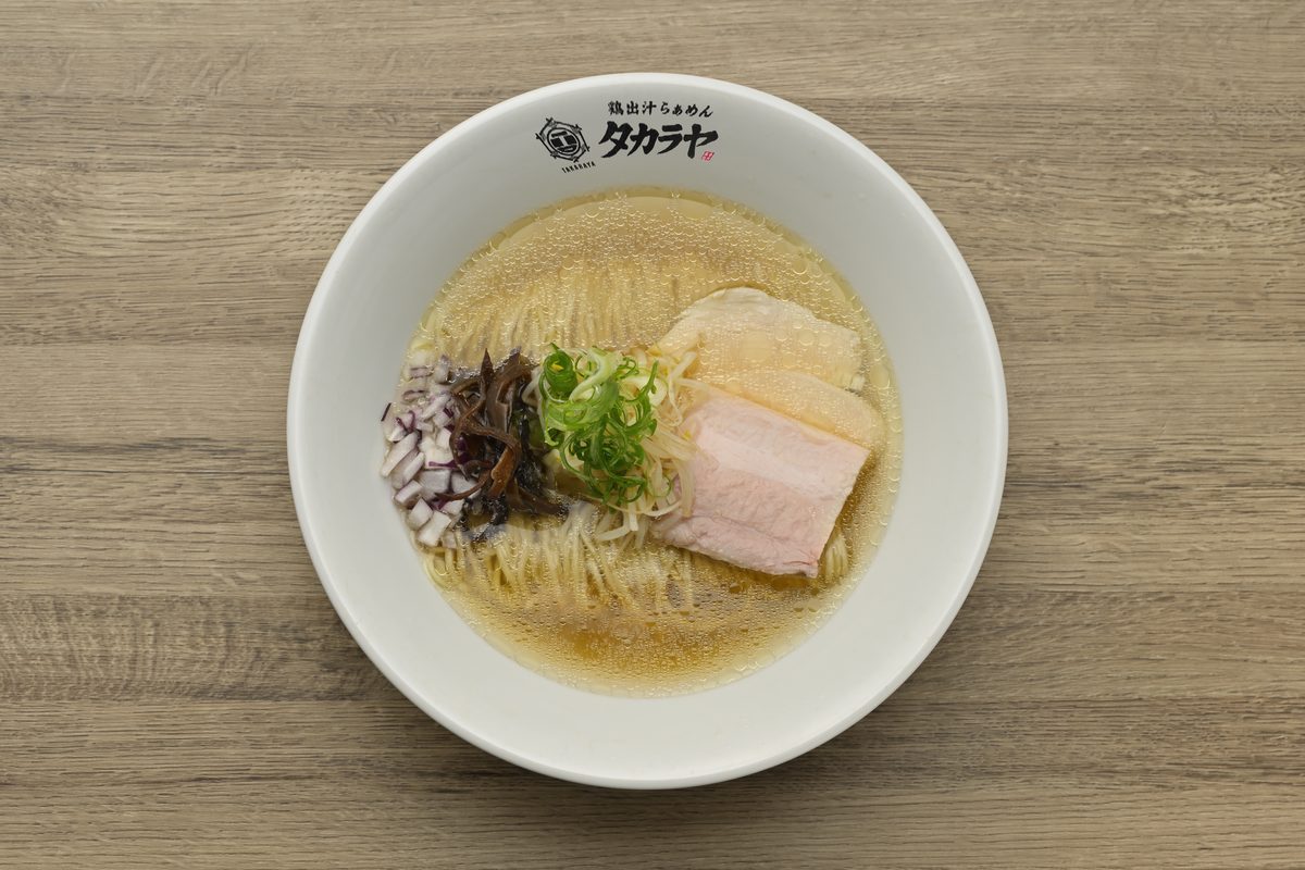 鶏だし汁 塩そば